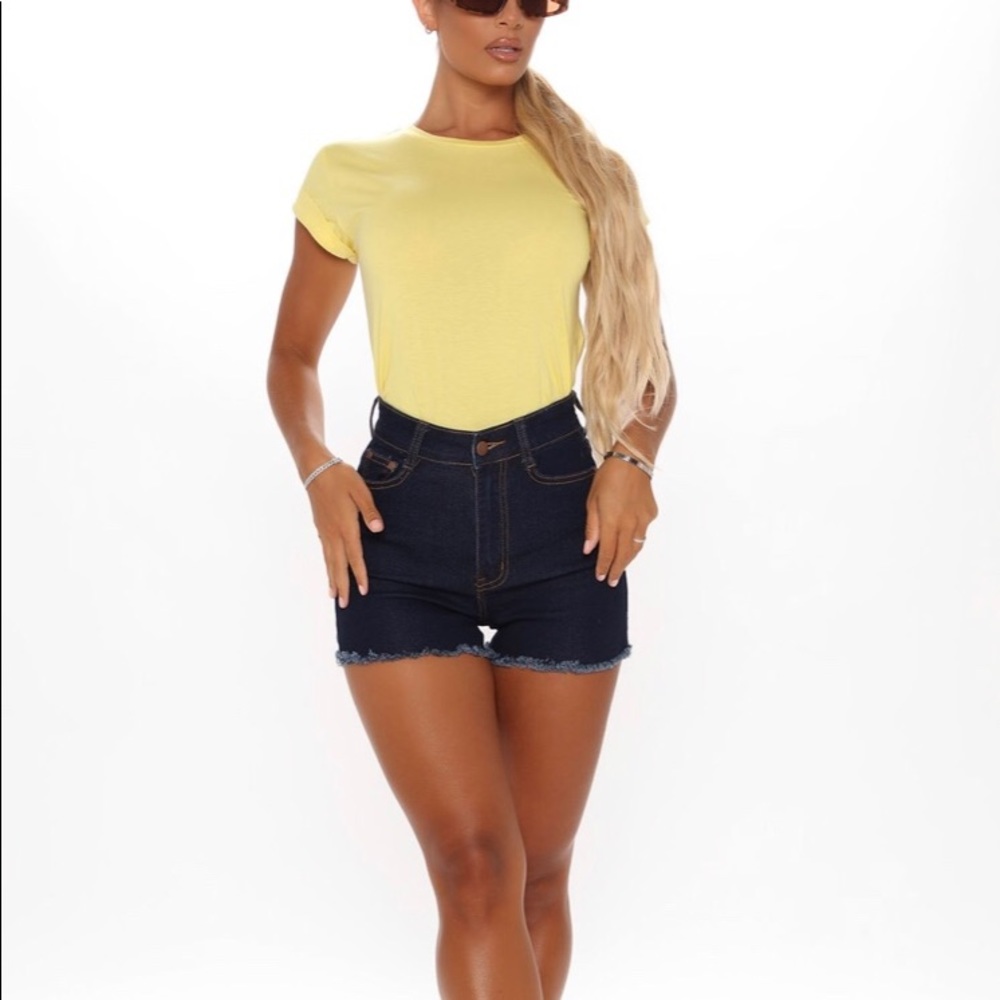 NWT Fashion Nova high rise jean shorts